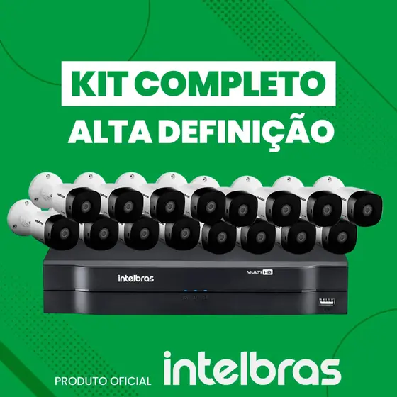 Kit de 16 câmeras monitoramento 